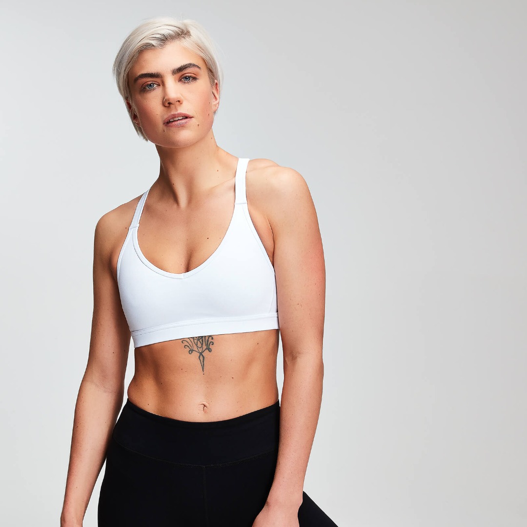 ADIDAS White Sports Bra XS, Women's Fashion, Activewear on Carousell