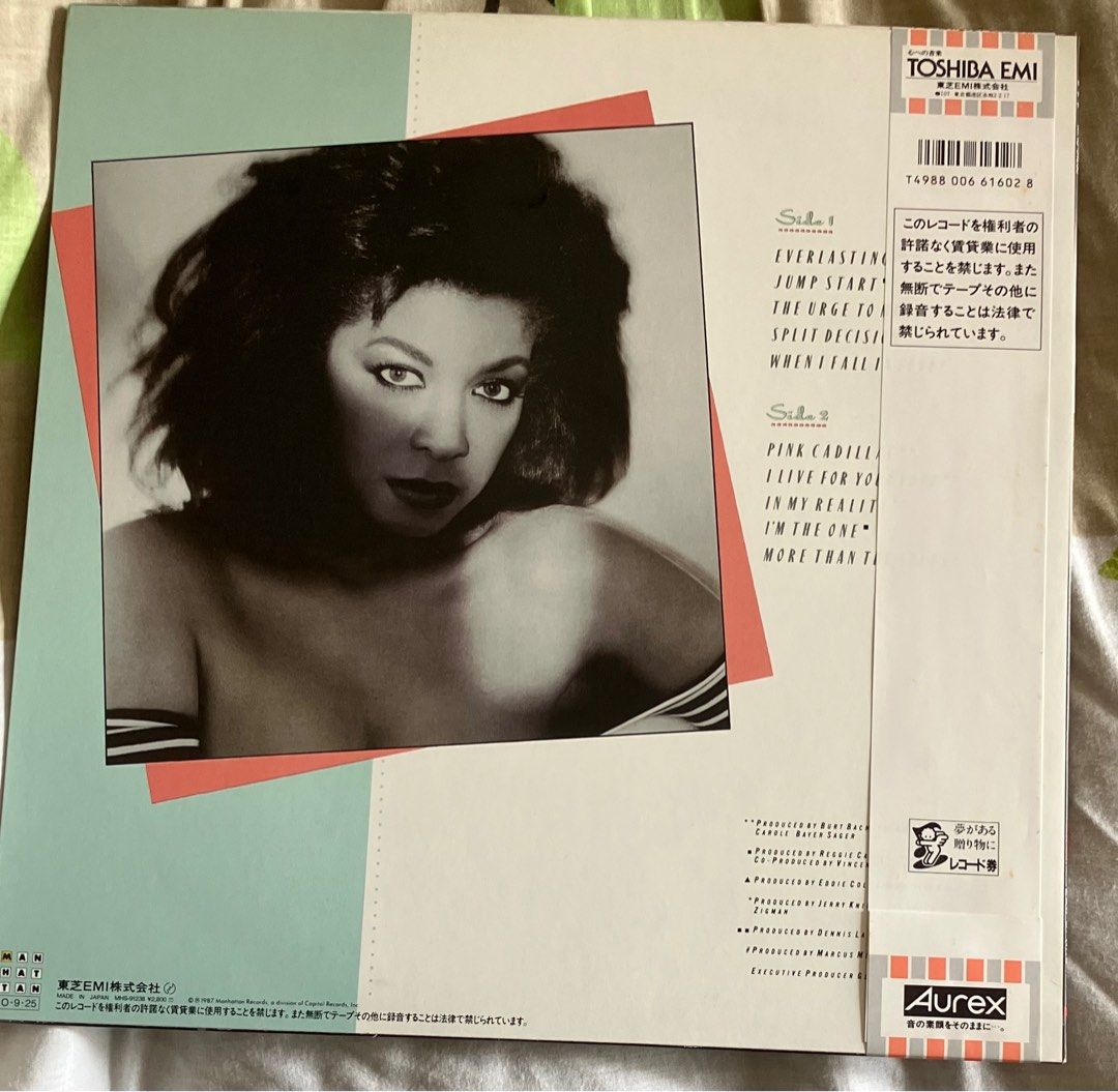 NATALIE COLE Everlasting Vinyl LP (Category: Vinyls) located in Paranaque City. Submitted by d33t00 (Listing ID 1269558447, Image 2). Description: NATALIE COLE Everlasting Vinyl LP Includes Split decision, Pink Cadillac, Everlasting, More than the stars, I live for your love Tracklist: A1 Everlasting A2 Jump Start A3 The Urge To Merge A4 Split Decision A5 When I Fall In Love B1 Pink Cadillac B2 I Live For Your Love B3 In My Reality B4 I’m The One