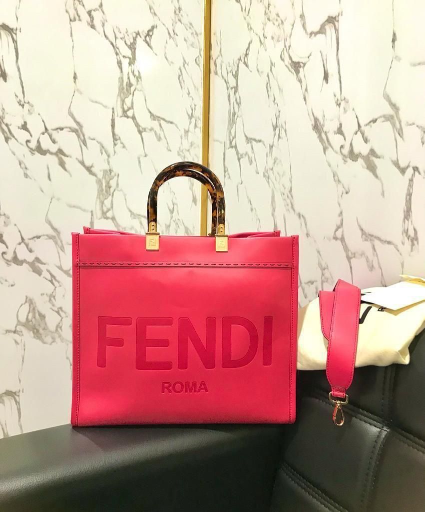 NBU* Fendi sunshine Fuchsia medium tote GHW 2021 DB, Strap