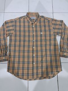 Never been used / NBU Burberrys novacheck long sleeve shirt vintage size M / 39 original authentic