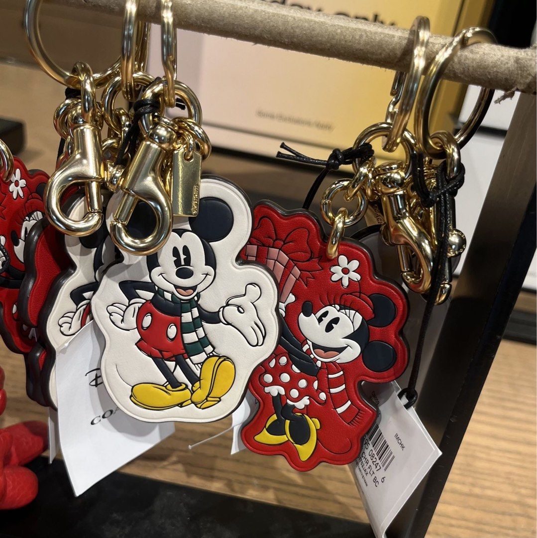 Coach minnie keychain new arrivals