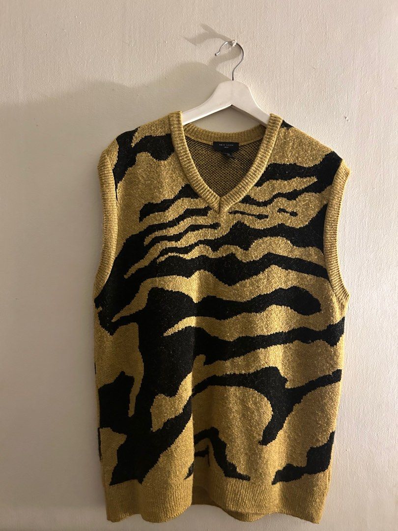 Cheetah print cheap vest mens