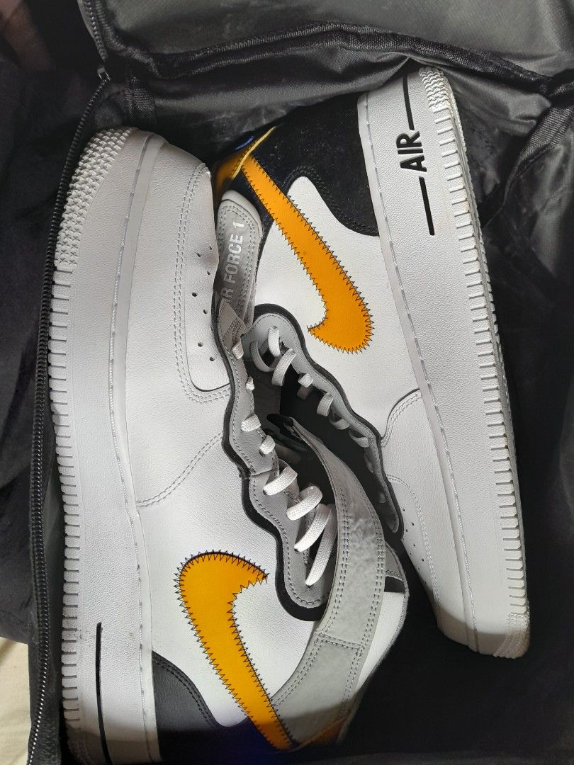 Nike Air Force 1 Mid 07 LV8 Mid White Black Yellow Sulfur AF1 AF