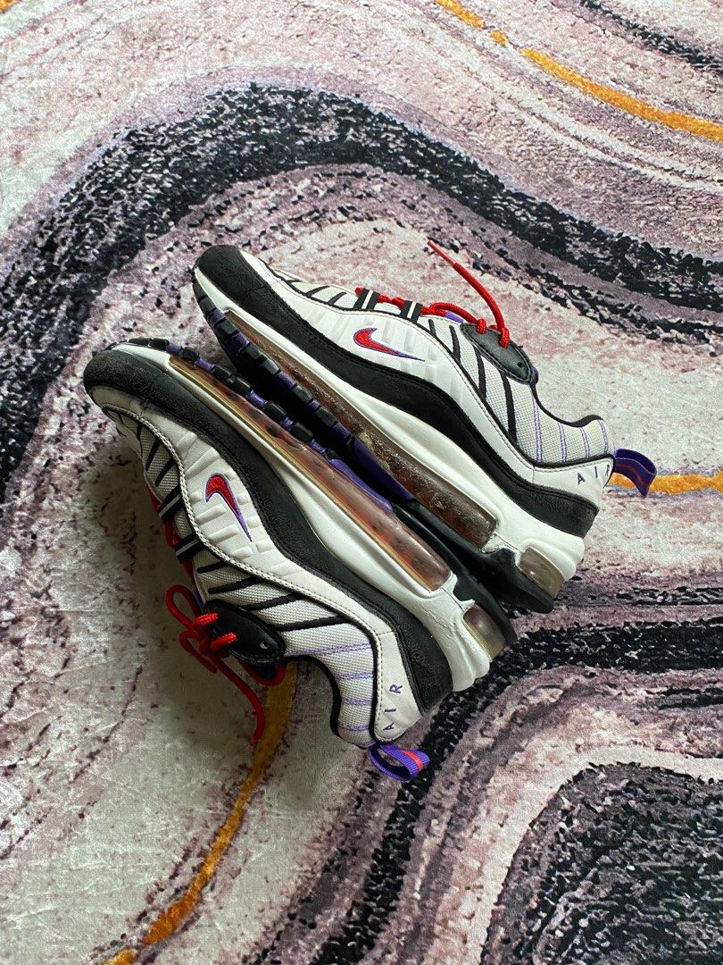 Air max 98 white/black-psychic purple online