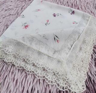 NINA RICCI Lace Handkerchief (White)