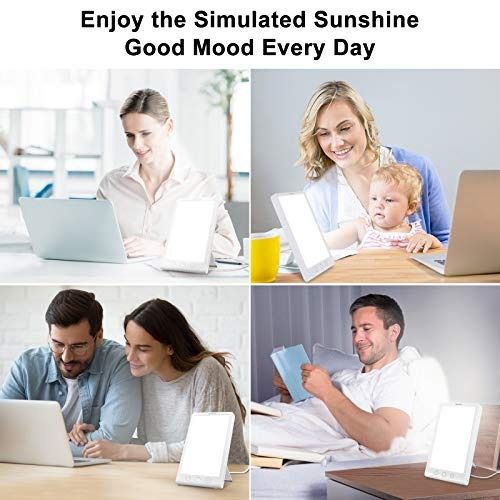 NIXIUKOL SAD Lamp 10000 Lux Daylight Light Therapy Lamp with Timer ...