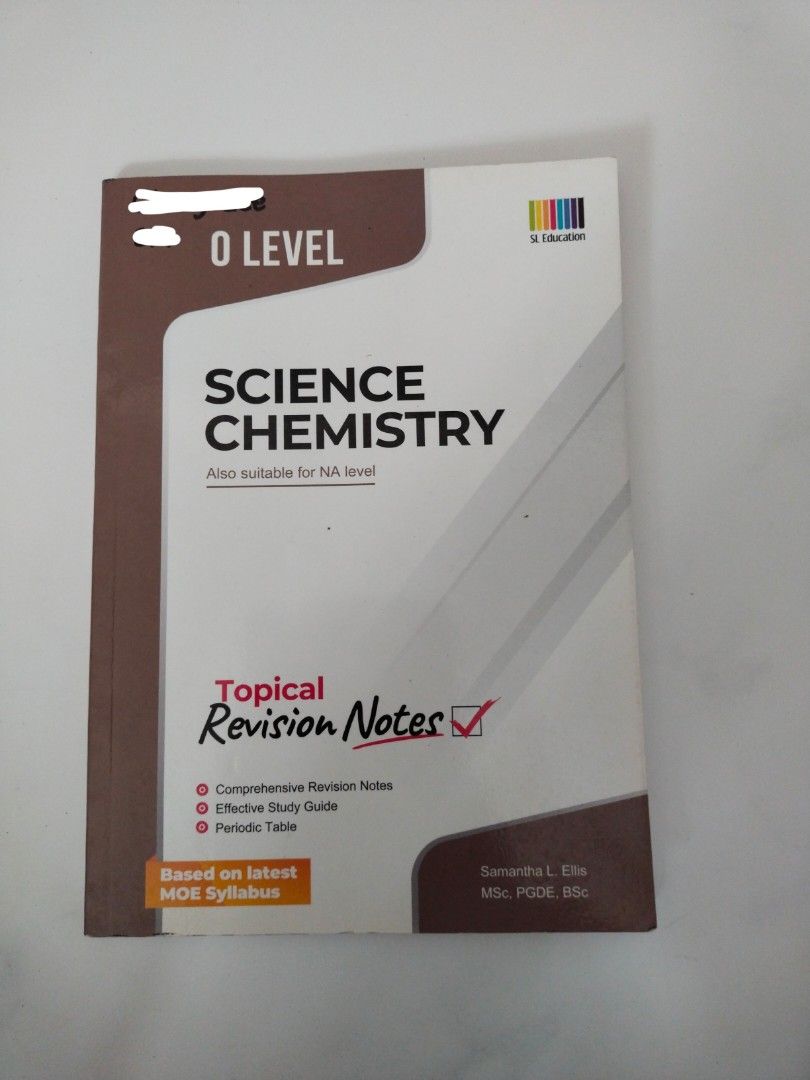 Topical Notes O Level Topical Revision Notes Chemistry, Hobbies & Toys, Books ...