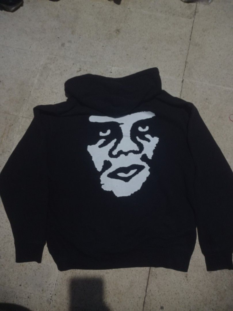 OBEY THE CREEPER ZIP HOODIE Fesyen Pria Pakaian Atasan di