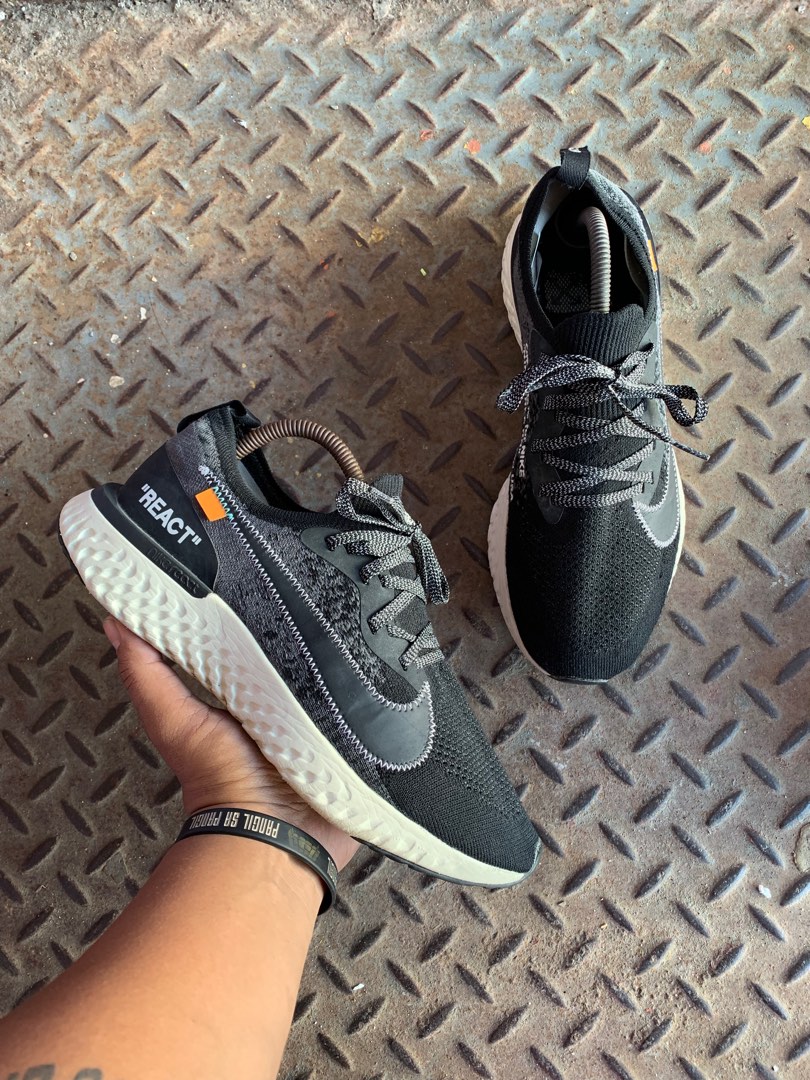 Epic react store flyknit off white