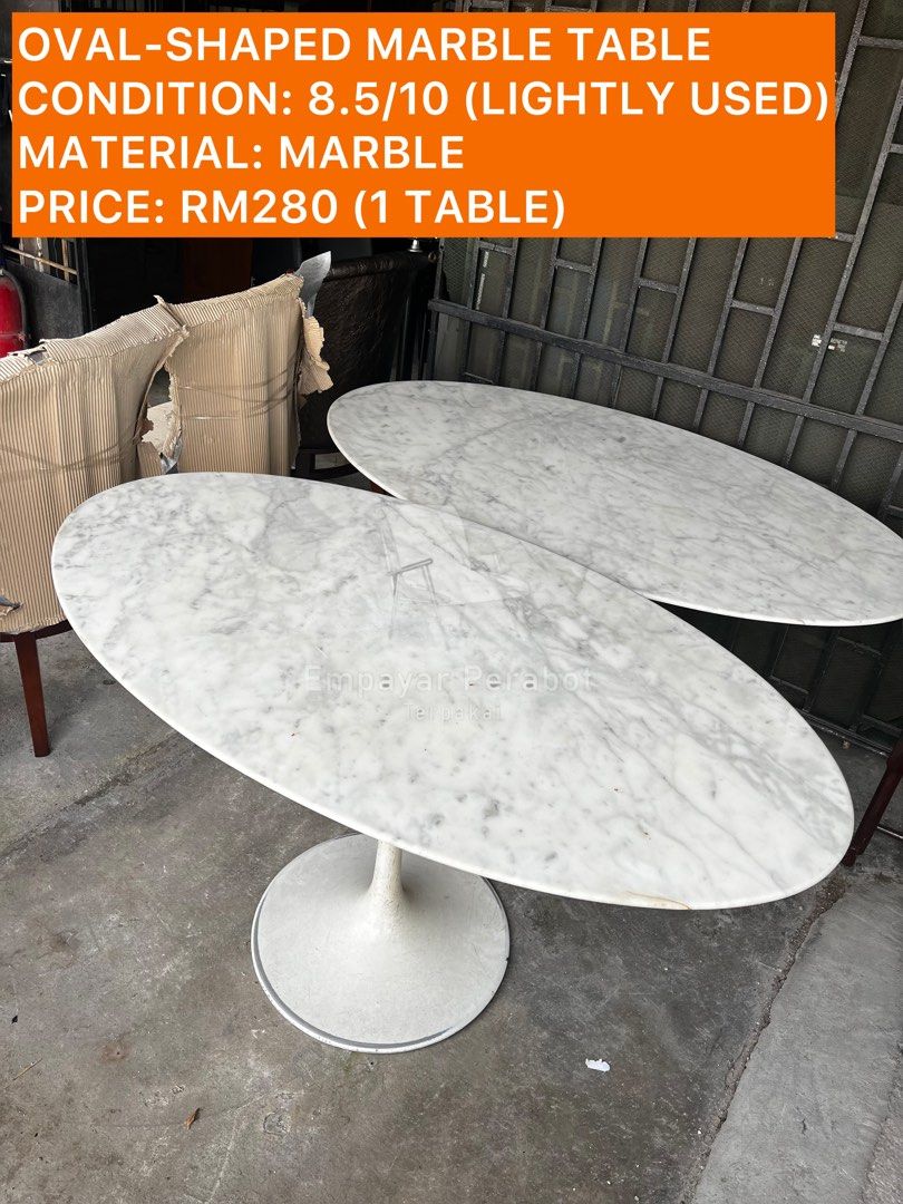 OVAL SHAPED DINING TABLE, Furniture & Home Living, Furniture, Tables
