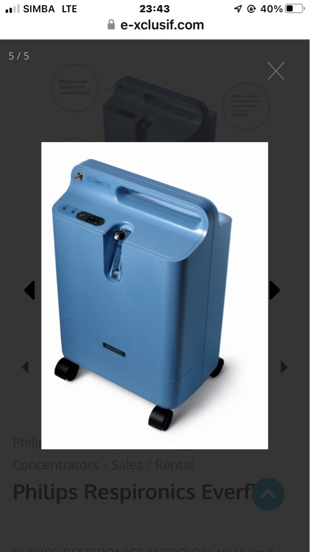 Oxygen Concentrator, Health & Nutrition, Assistive & Rehabilatory Aids, Rehabilitative Devices
