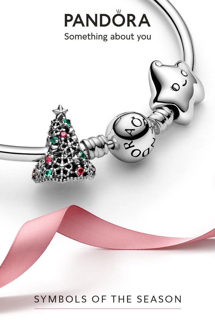 Pandora Authentic Christmas Tree Charm Luxury Accessories on
