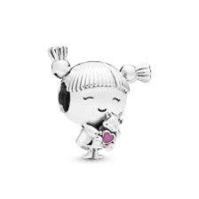 Girl with pigtails deals charm