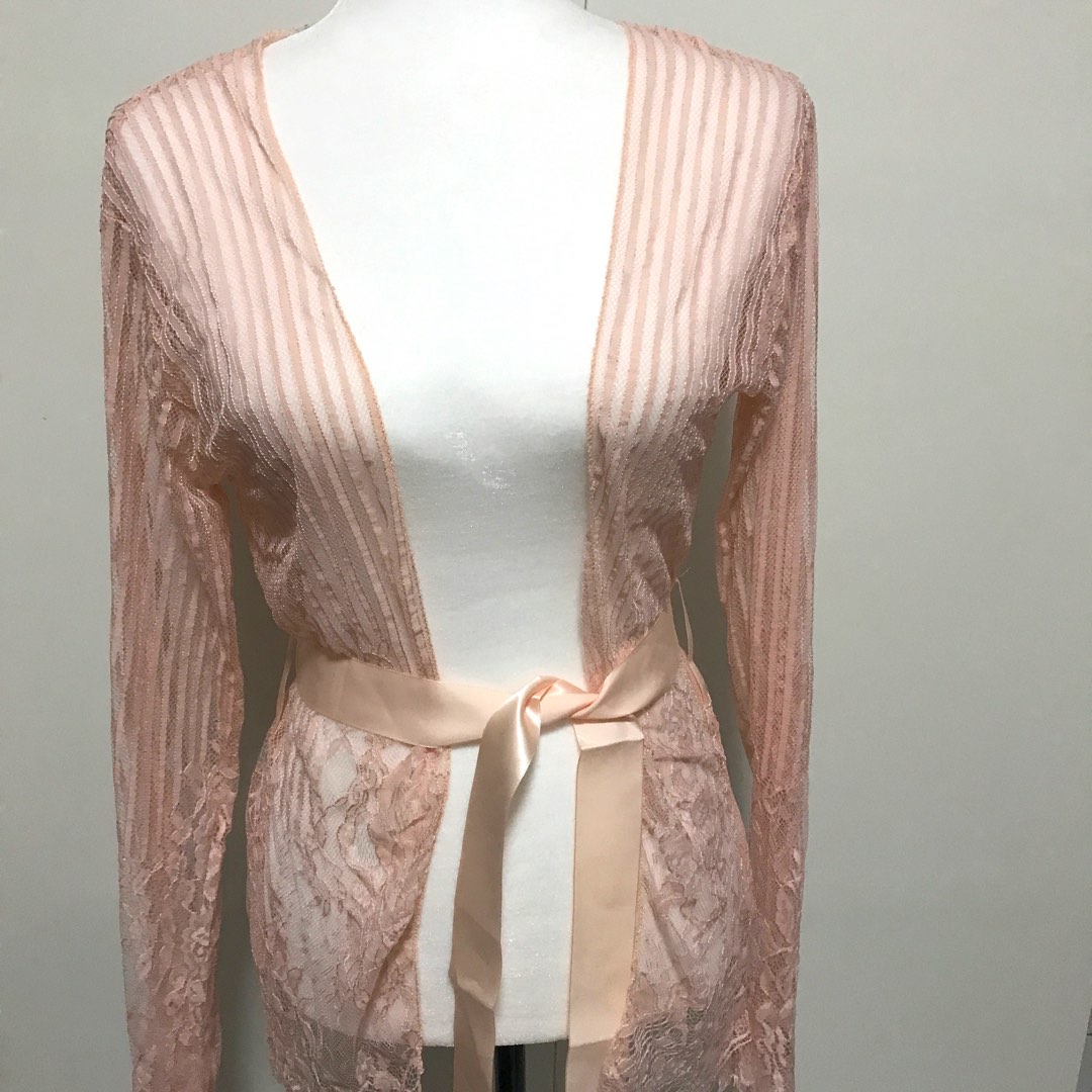 Peach 2025 lace cardigan