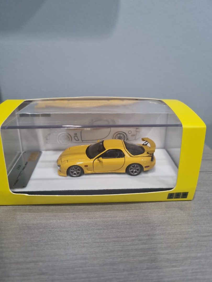 PGM 1/64 FD3S RX7 Yellow, Hobbies & Toys, Toys & Games on Carousell