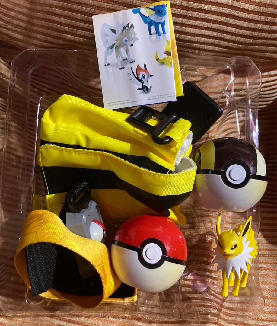 Pokemon Trainer kit 4Y and up (Category: Action & Battle Toys) located in Baguio. Submitted by BreezyRainShop (Listing ID 1269663125, Image 2). Description: Pokemon Trainer kit Pouch belt 2 pokemon balls 1 character Brand: Tomy New/ unused pa naman old stock nga lang With discoloration na ang mga balls Old stock siguro ito na nakadisplay Selling at a lower price already Half price na po yan ng brand new Old at ngarag box as seen on the pics Pass 