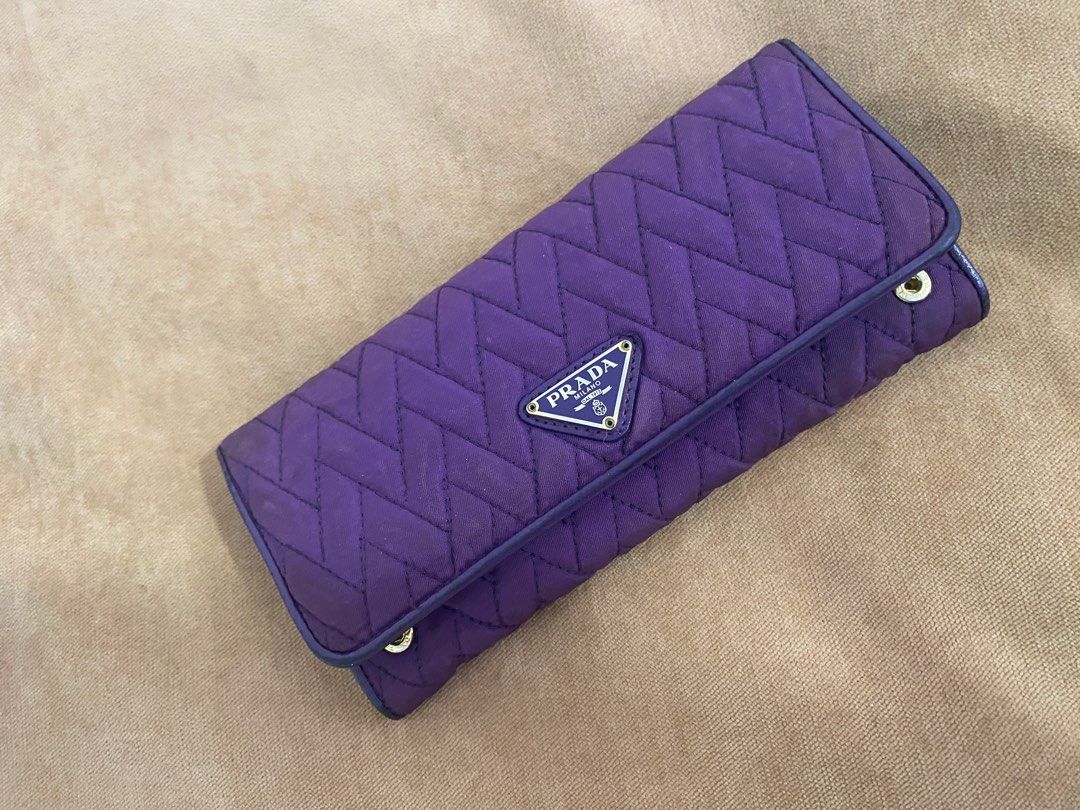 Prada – Cahier Purple Leather Bag – Queen Station
