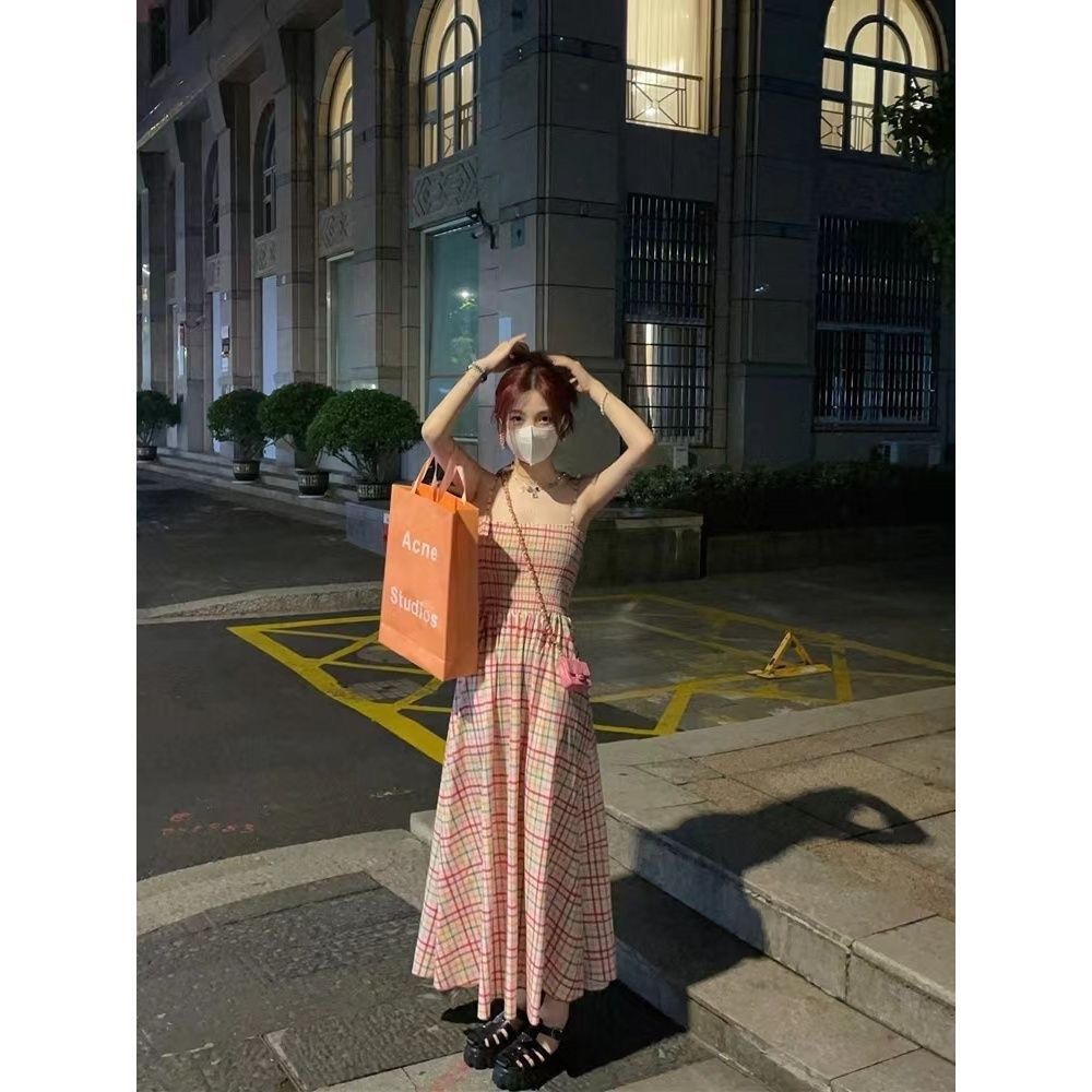 Rainbow Checkered Dress Women s Fashion Dresses Sets Dresses