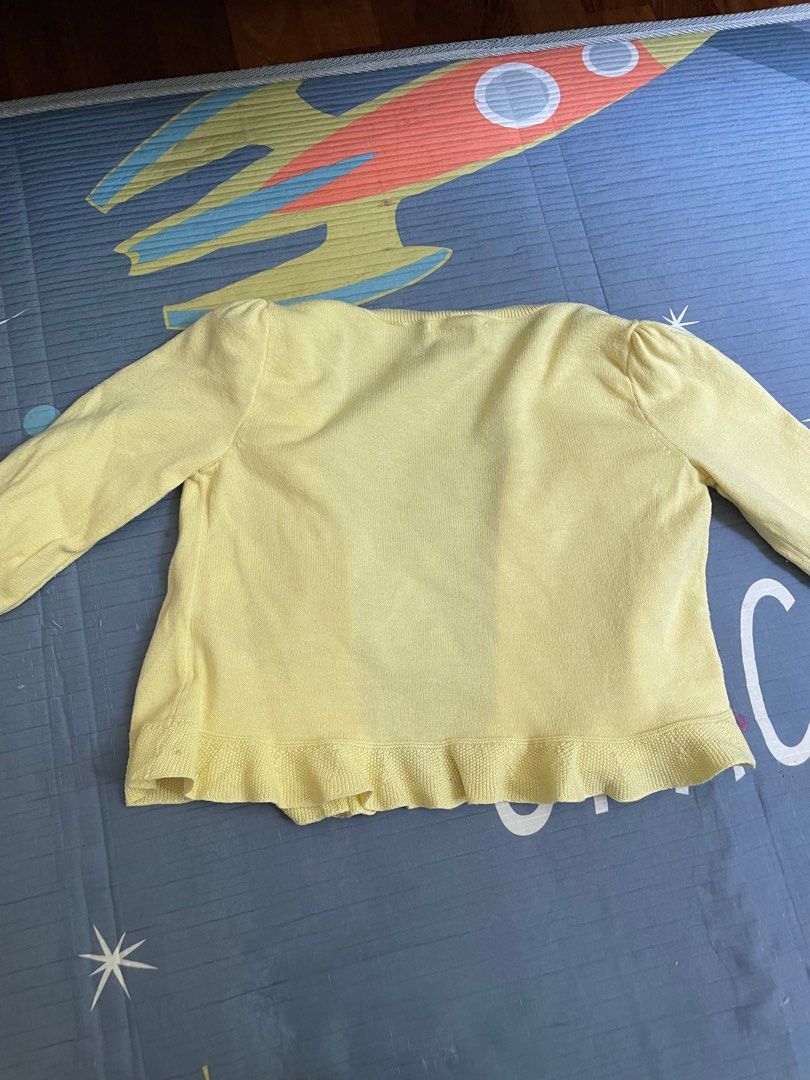 Ralph Lauren Kids yellow cardigan thin Babies Kids Babies