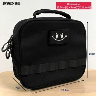<Ready Stock Full Black> Sense Messenger Bag for Brompton Pikes 3Sixty Aceoffix Camp Royale Trifold