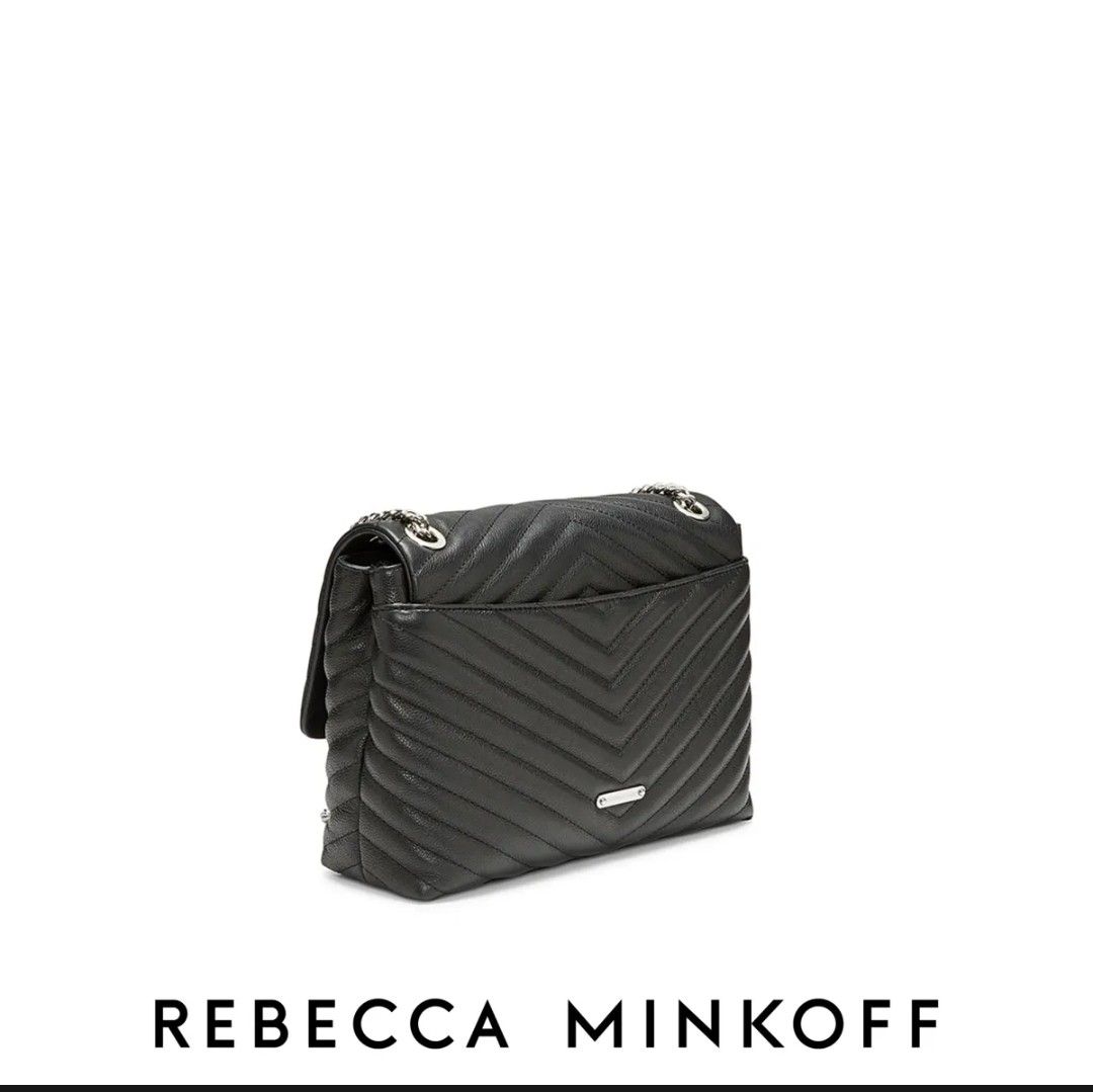 Rebecca minkoff edie medium convertible leather shoulder bag top