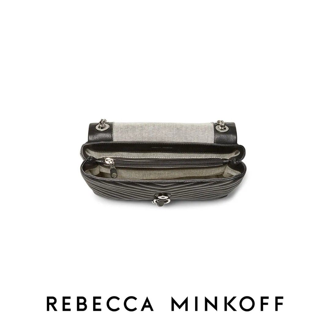 Rebecca minkoff edie shop flap shoulder bag black