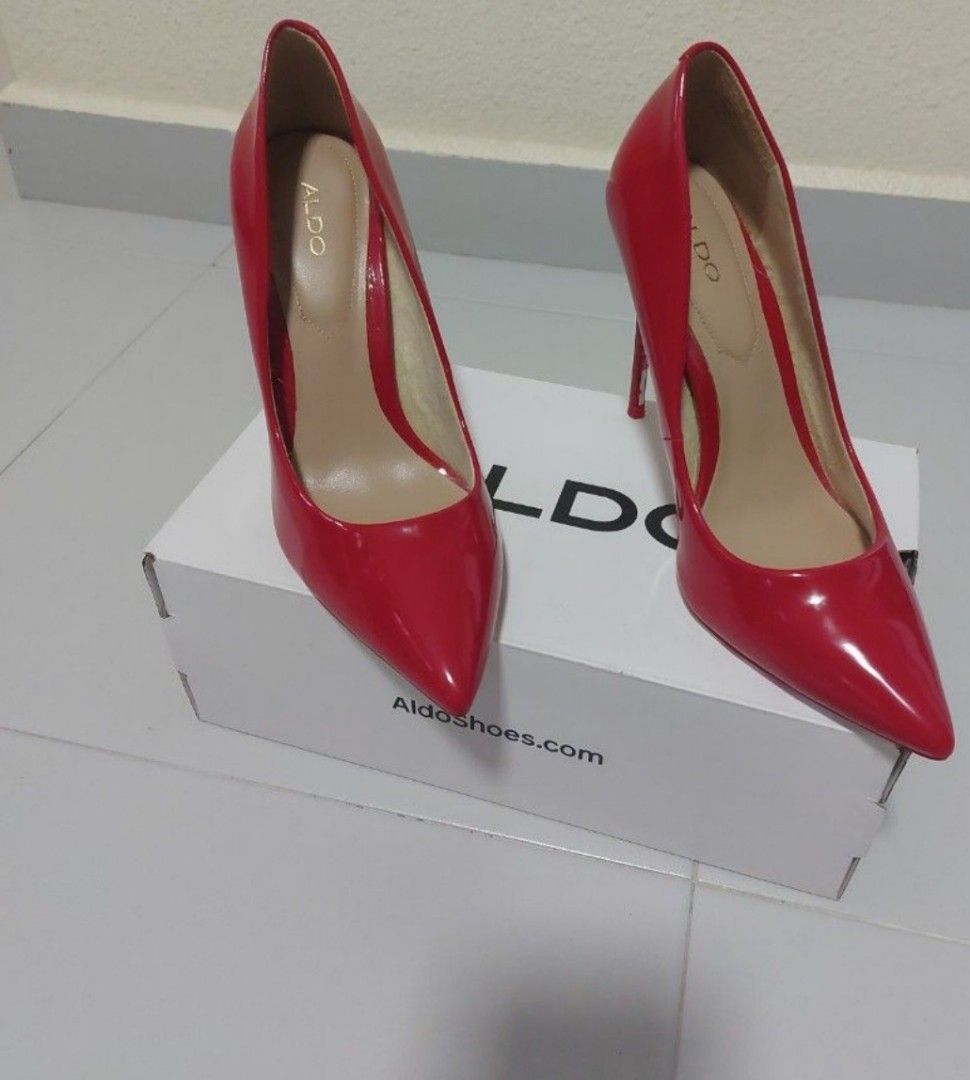 Red pumps 4 inch heel clearance