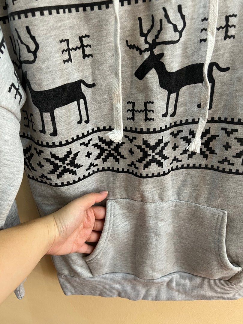Christmas reindeer hotsell hoodie
