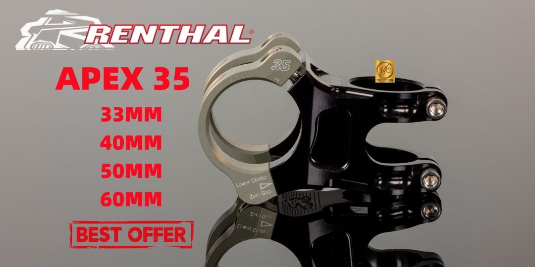 RENTHAL APEX 35 31.8mm APEX STEM 31mm 33mm 40mm 50mm 60mm 70mm 80mm 90mm Mountain bike Enduro XC Sports Equipment Bicycles Parts Bicycles on Carousell
