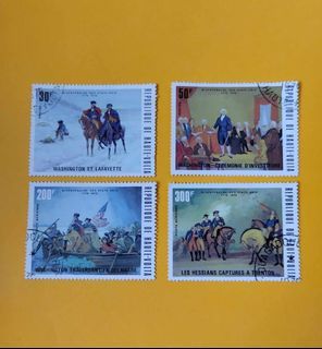 Republic of Upper Volta 1976 : US Bicentennial ( 1776 - 1976 ) , set of 4 v .