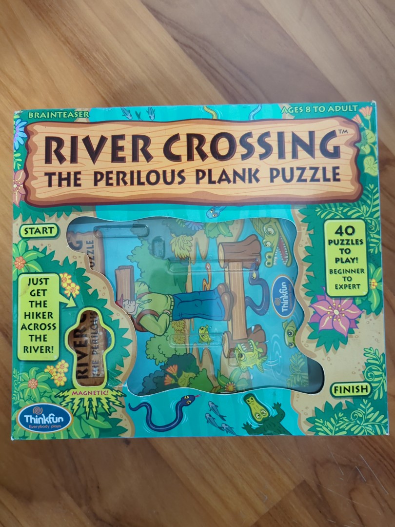 River Crossing Plank Puzzle Game, Hobbies & Toys, Toys & Games on Carousell