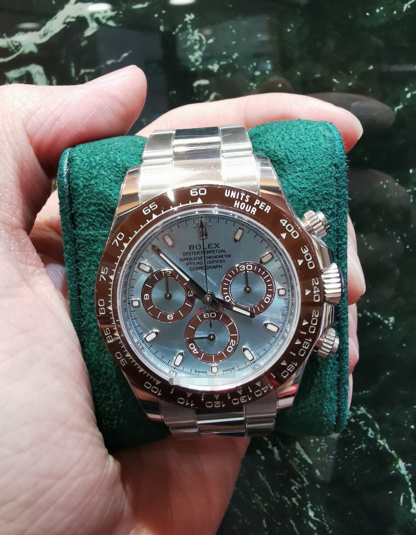 Rolex Daytona platinum ice blue oyster 116506, Luxury, Watches on Carousell