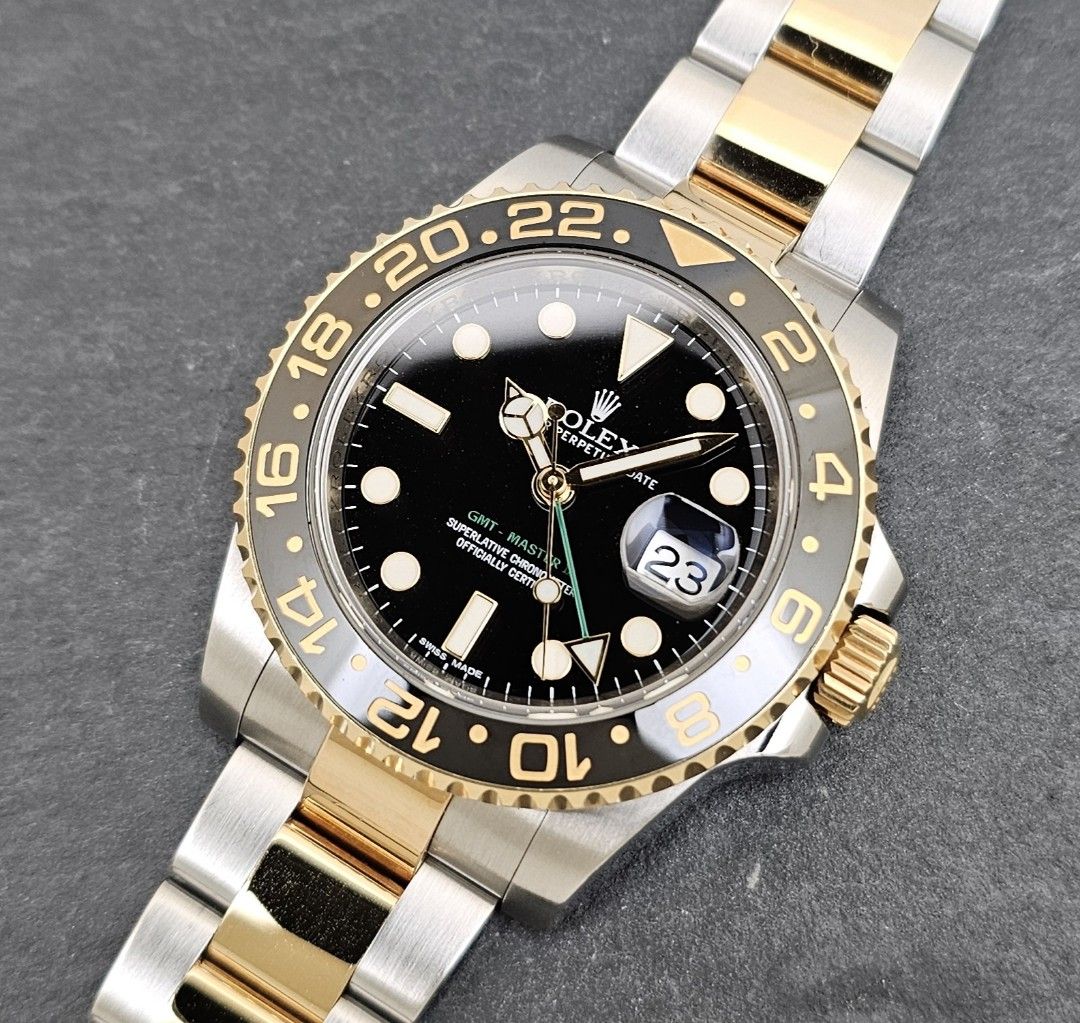 Gmt master shop 2 steel gold