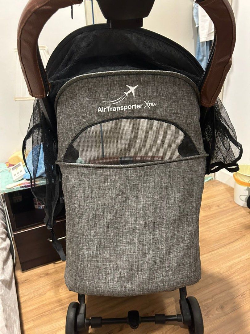 ROYAL KIDDY LONDON Air Transporte bc r Xtra Light Weight Baby Stroller GREY by Compact Cabin Size