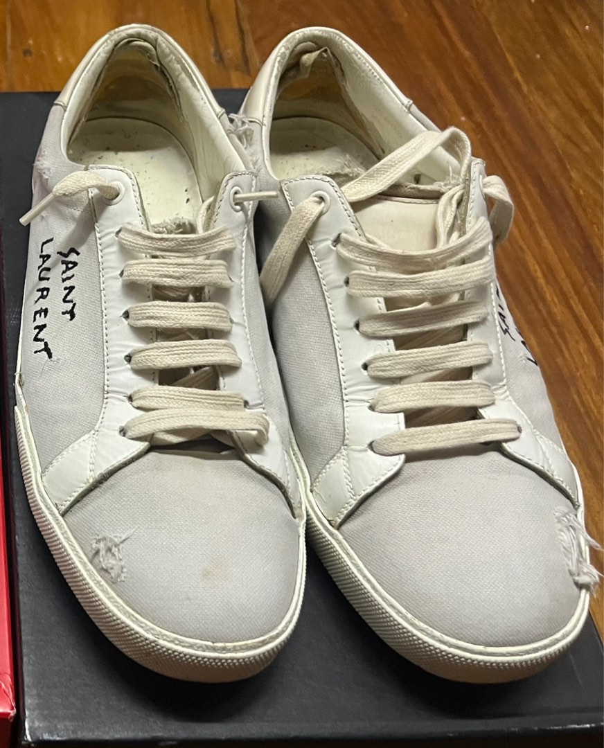 Saint Laurent Distressed Sneakers