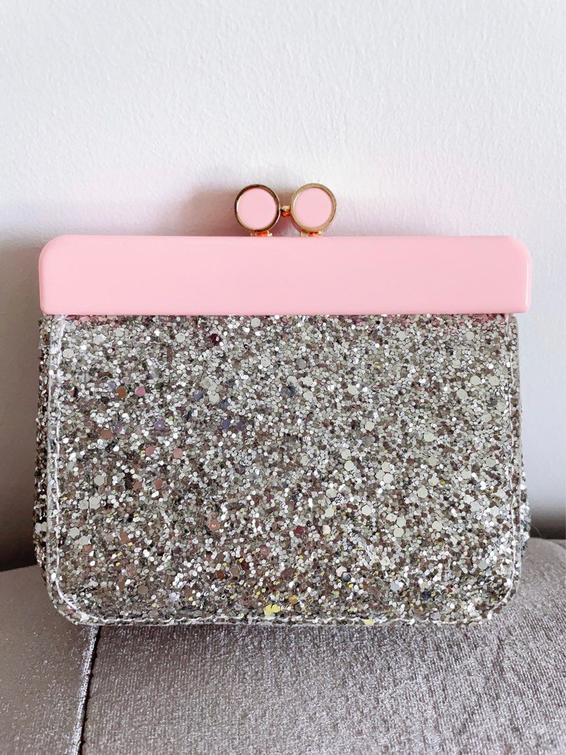 Glitter deals pouch bag
