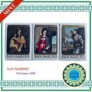 San Marino Christmas Season 1980 Stamps