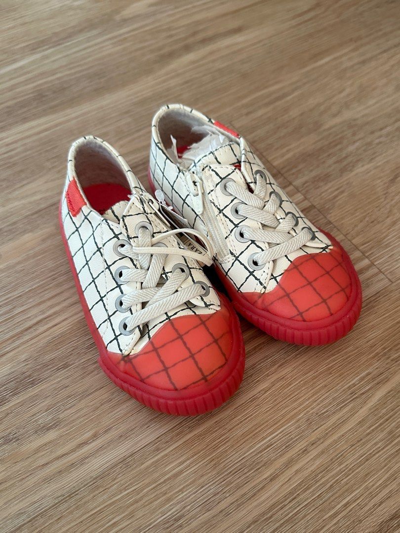Red checkered shoes online
