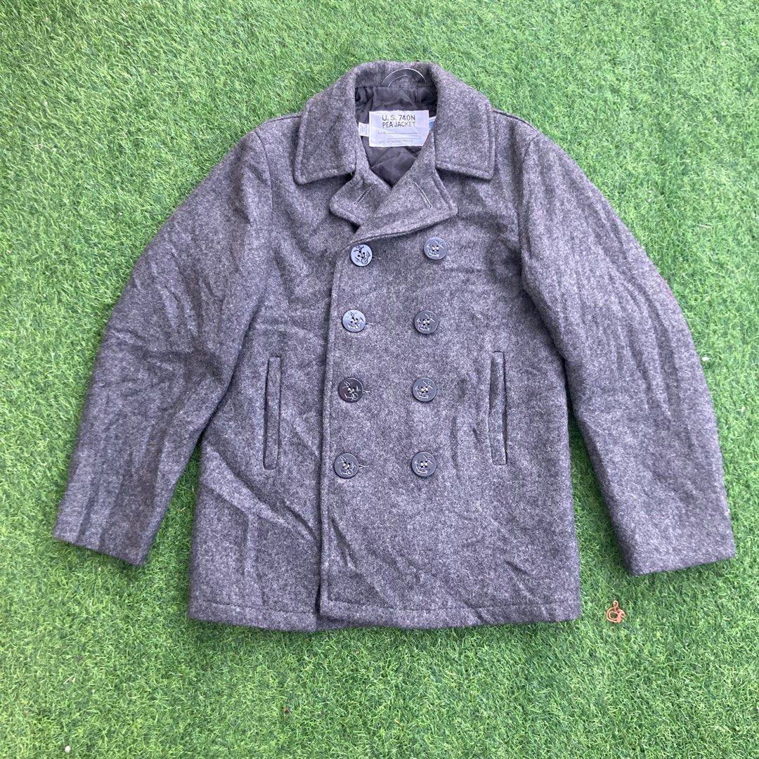 SCHOTT US 740N PEA JACKET Men s Fashion Coats Jackets and Outerwear on Carousell
