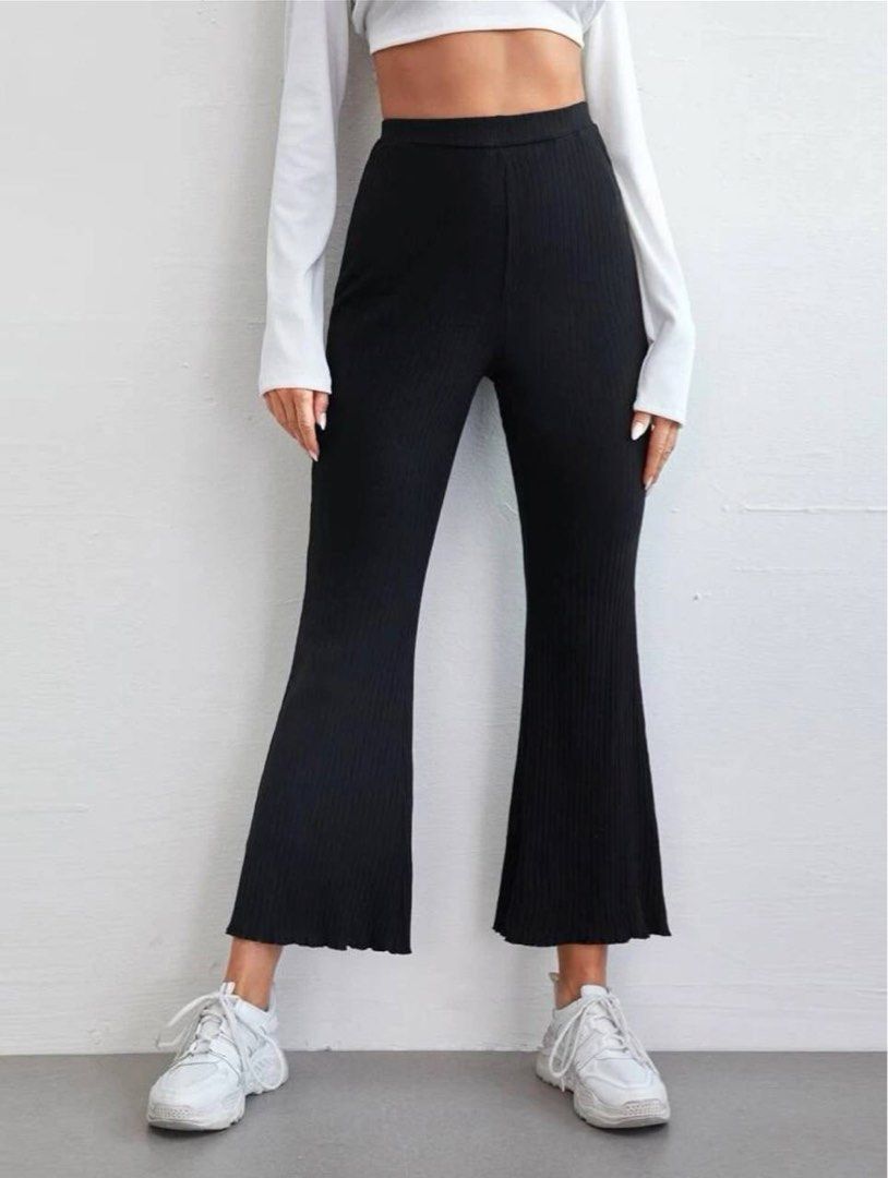 Cotton On Bella Rib Flare Pants, Women's Fashion, Bottoms, Jeans & Leggings  on Carousell