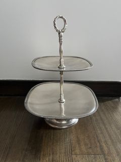 Silver Metal Food Stand