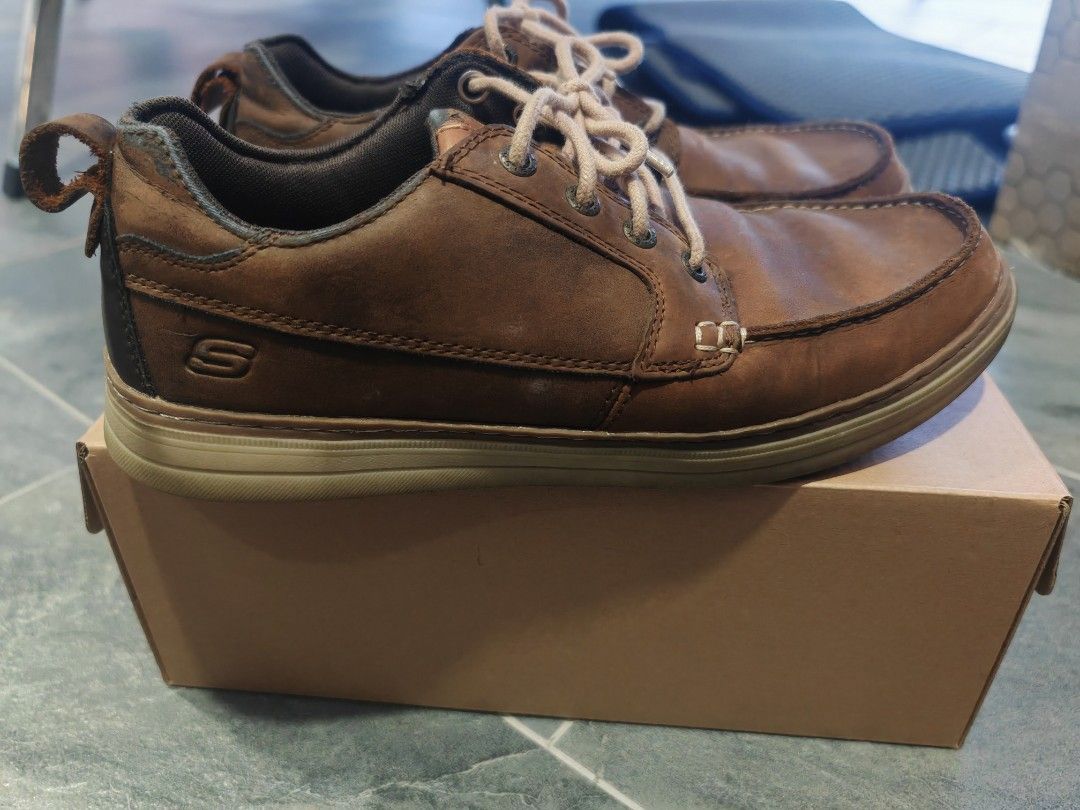 Skechers leather casual new arrivals shoes