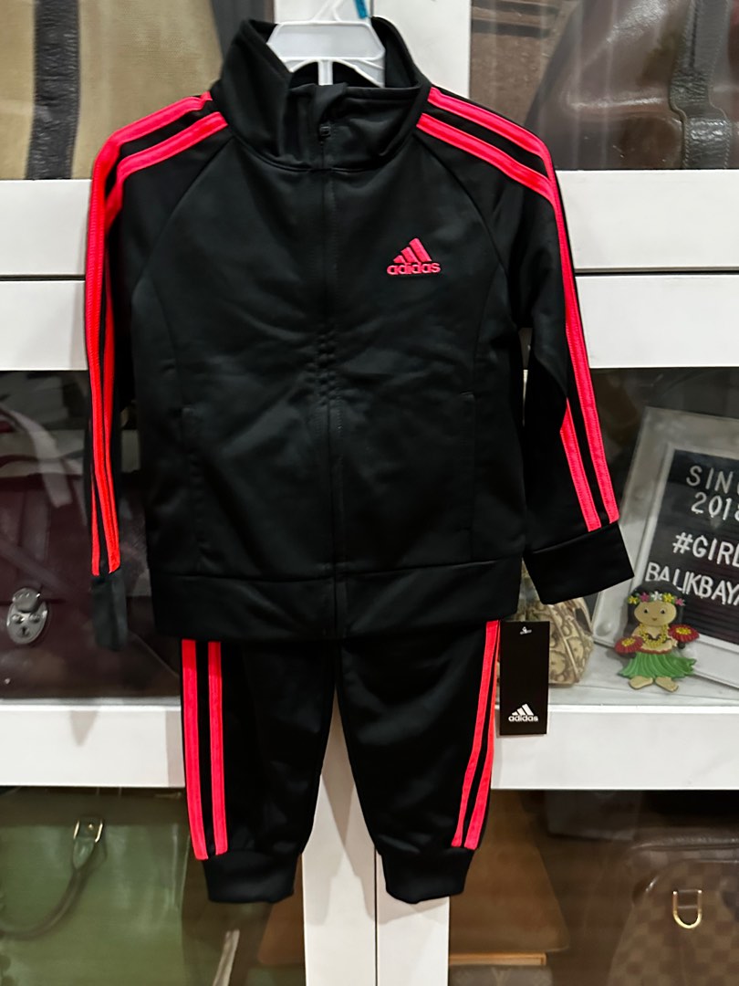 Boys red adidas outlet track suit