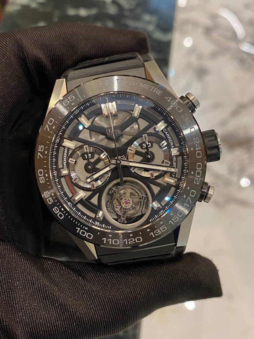 Tag heuer transparent watch sale