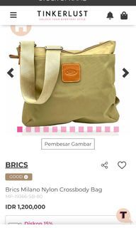 Tas Selempang BRICS  MILANO Nylon Crossbody Bag ada nomor seri