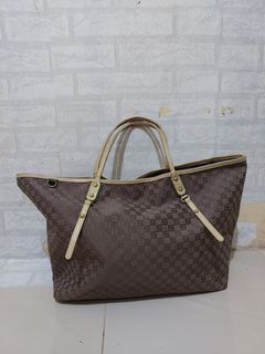 Tas Tote Bag SISLEY Kulit Asli mix Nilon Authentic