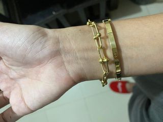 Tiffany Style Gold Hardware Bracelet