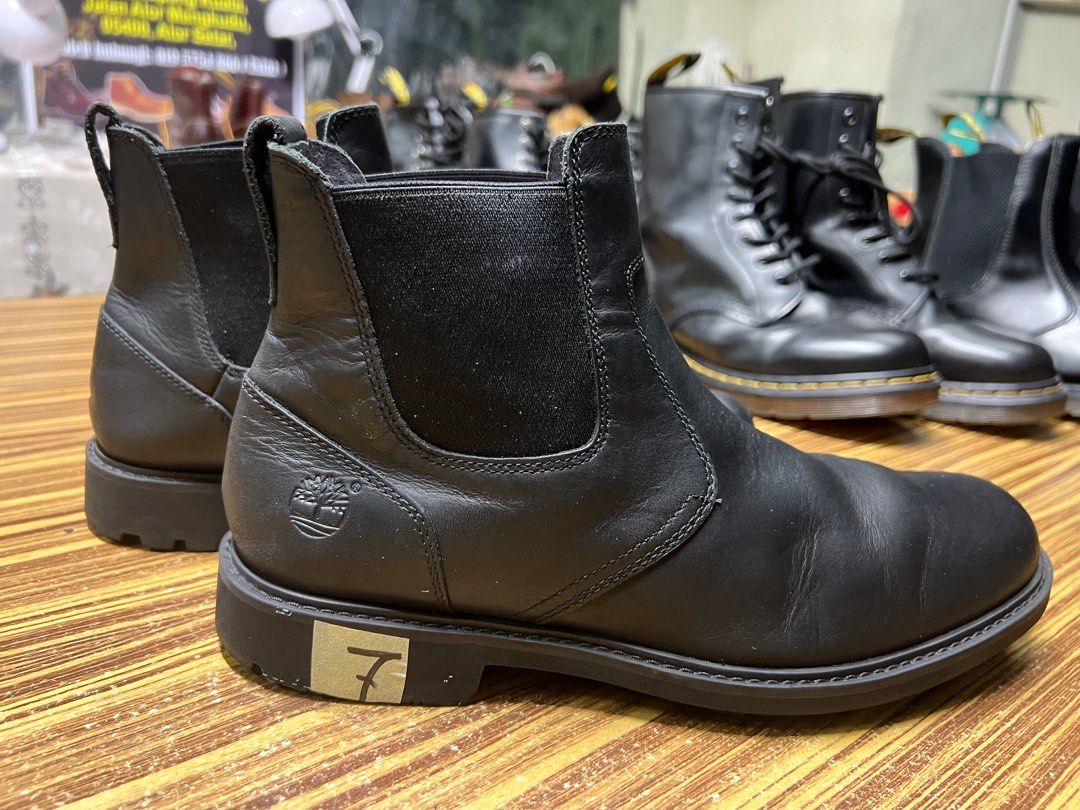 Timberland Chelsea boot 7uk triple black Men s Fashion Footwear