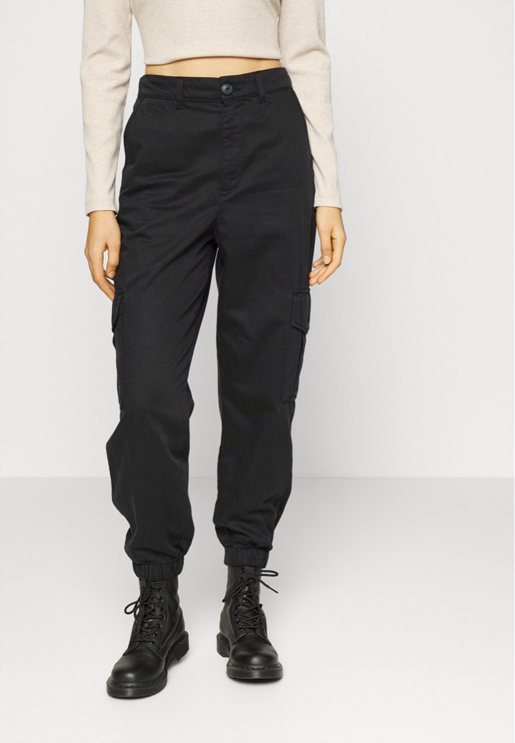 Black cargo pants topshop store