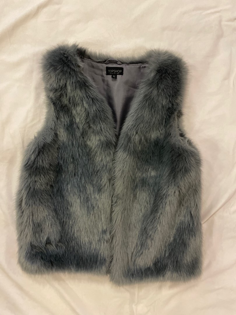Topshop faux fur vest new arrivals